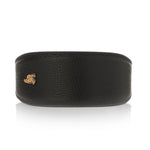 Dog Collar in Small Grained Leather - Black
