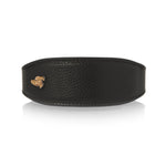 Dog Collar in Small Grained Leather - Black