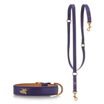 Matching Toto Dog Collar and Leash - Eggplant