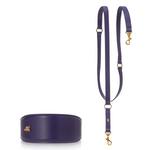 Matching Sparky Dog Collar and Leash - Eggplant (for Greyhounds)