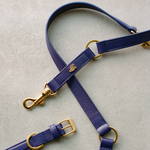 Leather Dog Leash - Eggplant